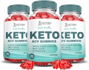 (3 Pack) Keto Purity Keto ACV Gummies Advanced Formula 1000MG Keto Puritry Keto Gummies Apple Cider Vinegar Geformuleerd met Granaatappel Beet Juice Powder B12 Vegan Non GMO 180 Gummys