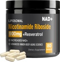 NAD+ Supplement - NAD+ Booster voor volwassenen 900 mg met Nicotinamide Riboside (NR) en Resveratrol Quercetin USA-063-0911XL-141NAD