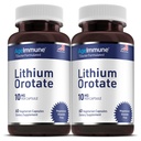 Lithium Orotate Supplement 10mg, 60 Vegetarische Capsules. Ondersteunt geheugen en emotionele welzijn. Magnesium Stearate Gratis Supplementen. (2)