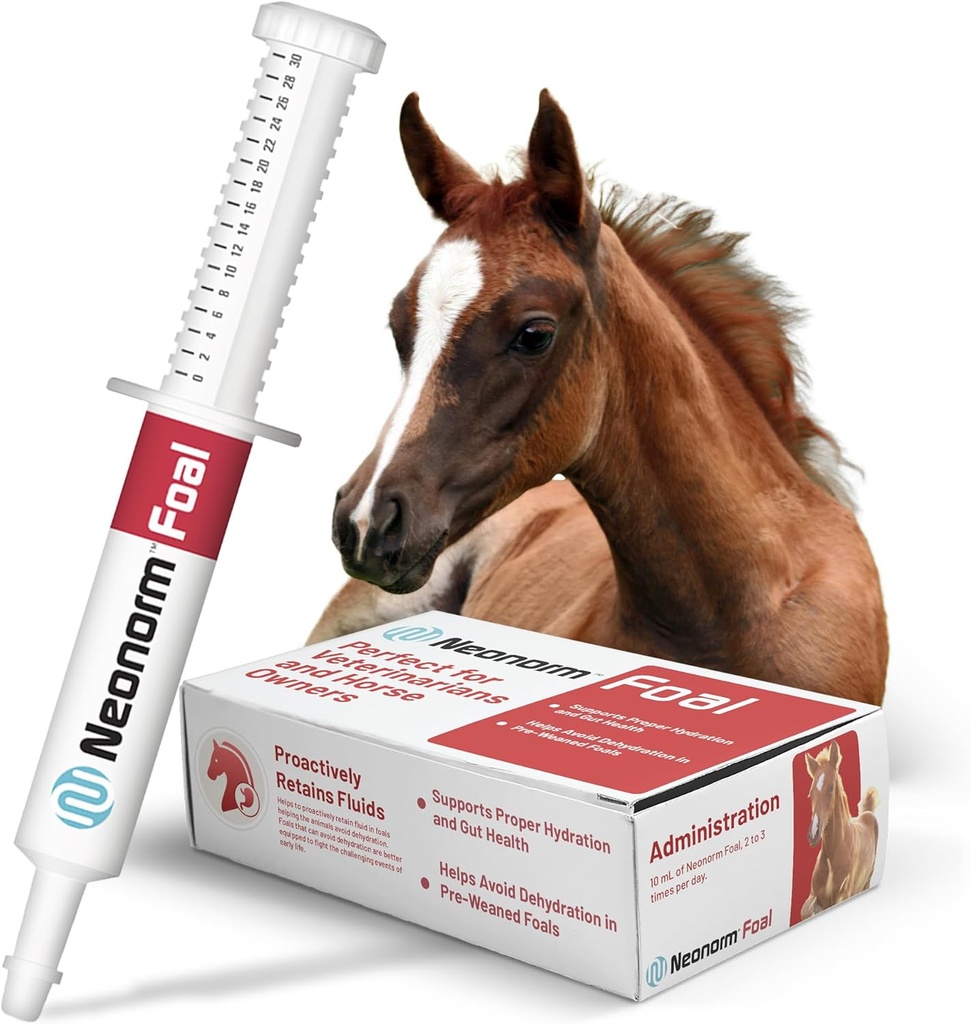 Jaguar diergezondheidsveulen - Equine supplement Plakken voor de ondersteuning van goede hydratatie en Bowel Health - Plant-based product voor voorgeweande veulens (30 ml)