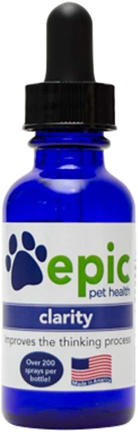 Duidelijkheid - alle natuurlijke vloeibare supplement voor oude of zieke huisdieren die de cognitie verbetert - gemakkelijk te gebruiken - mist over het gezicht en in voedsel en water (Dropper, 2 Ounce)