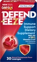 Defend-EEZE Immune Support Dieetsupplement Lozenges, 100% dagelijkse waarde van zink, vitamine C & D per dosis, met Echinacea & Vlierbes, Granaatappel smaak, 30 Lozen