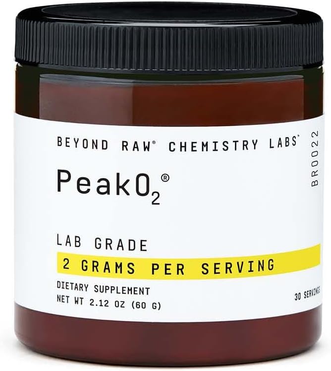 BEYOND RAW Chemie Labs Peak 02 Poeder, Biedt Endurance tijdens de trainingen, 30 porties