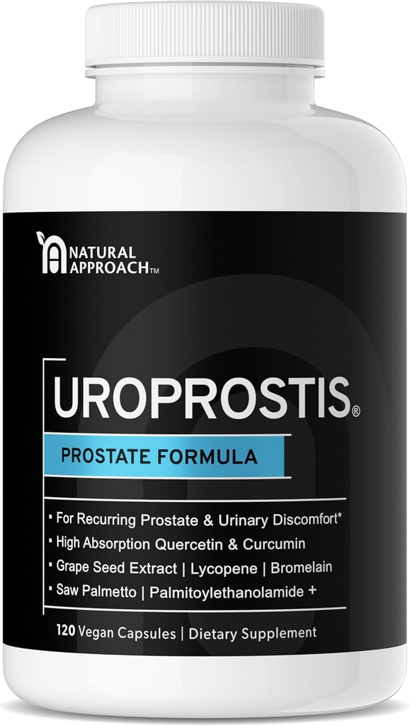 UROPROSTIS - High Potency Prostate Support Complex - Heren Health Formula for Prostate Comfort - 13 Ingrediënt Blend Inclusief Saw Palmetto - Vegan & Glutenvrije Premium Supplement - 120 Capsules