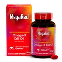 Omega-3 Krill Oil 350mg Softgels, MegaRed (60 telling in een fles), EPA & DHA Omega-3 vetzuren met geen visachtige afdronk In tegenstelling tot visolie, bevat Antioxidant Astaxanthine