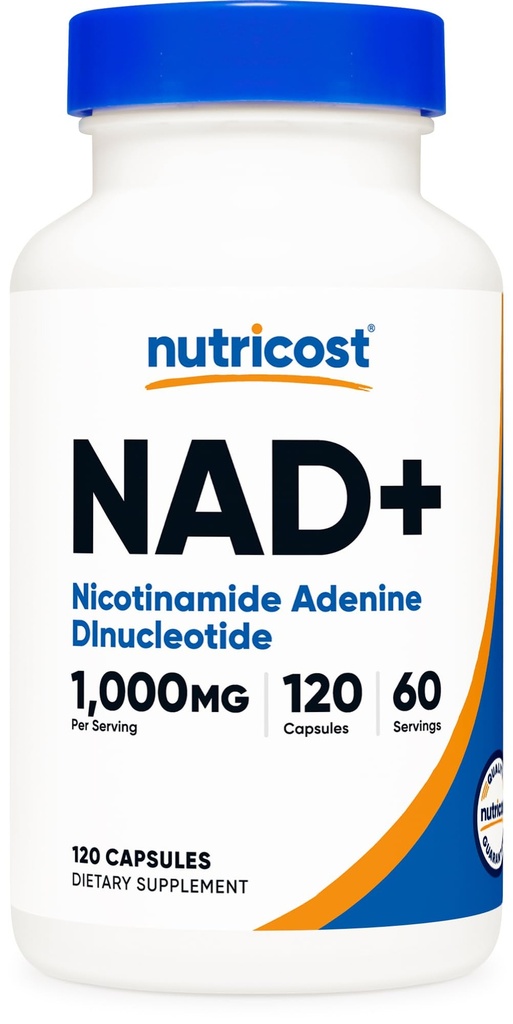 Nutricost NAD+ Supplement 1,000mg per Serving, 120 Capsules, 60 Servings