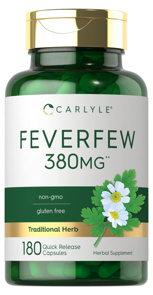 Carlyle Feverfew Capsules 380mg 180 Tellen 