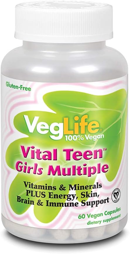 VegLife Vital Teen Girls Multiple Veg Cap, 60 Tellen