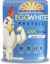 TradeKing 1 lb Egg White Protein Powder by Source Nutrition - 25 Gram Proteïne, Build Lean Muscle, Dairy Free - Vanille Cream
