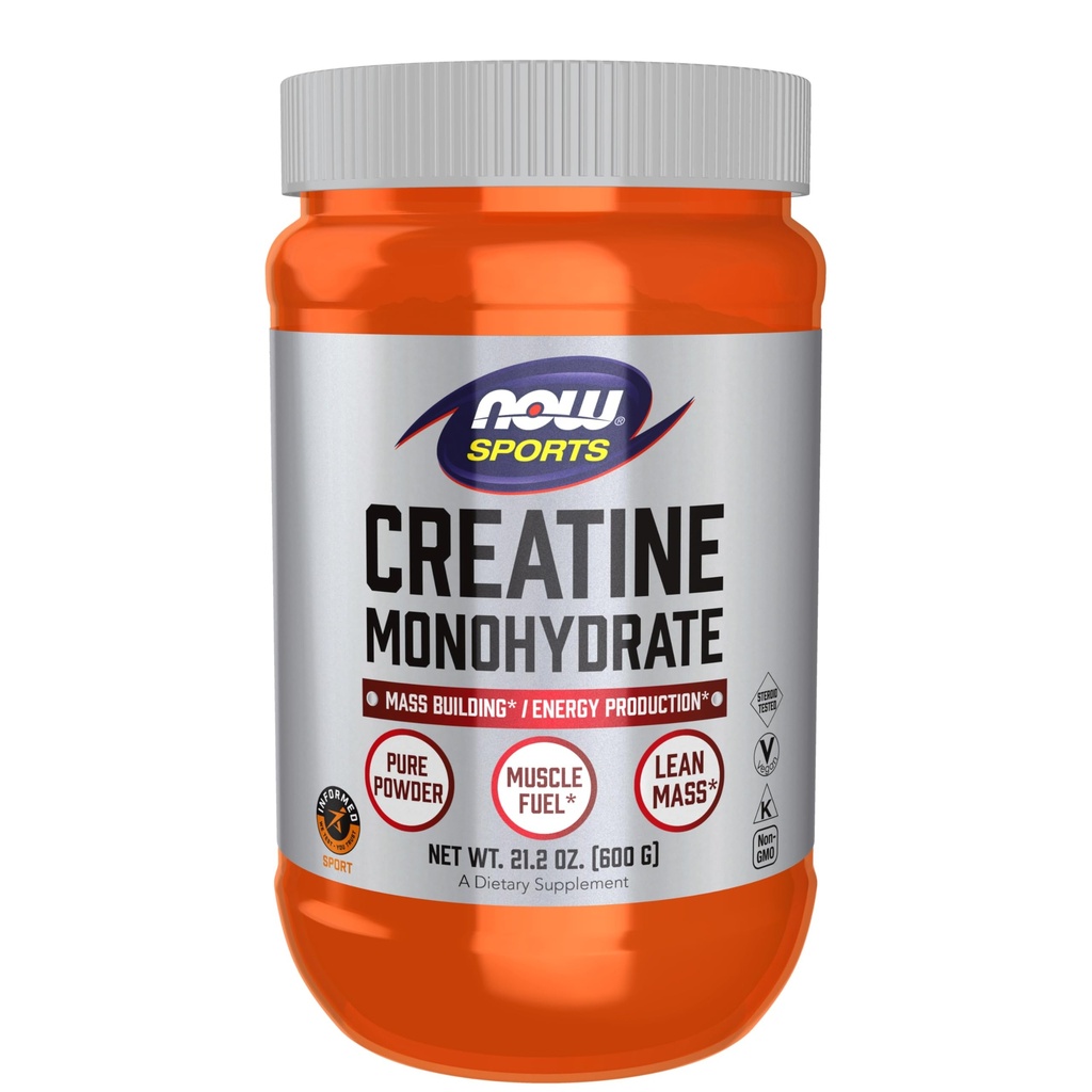 NOW Foods Sports Nutrition, Creatine Monohydraat Poeder, Massagebouw*/Energieproductie*, 21,2-Ounce