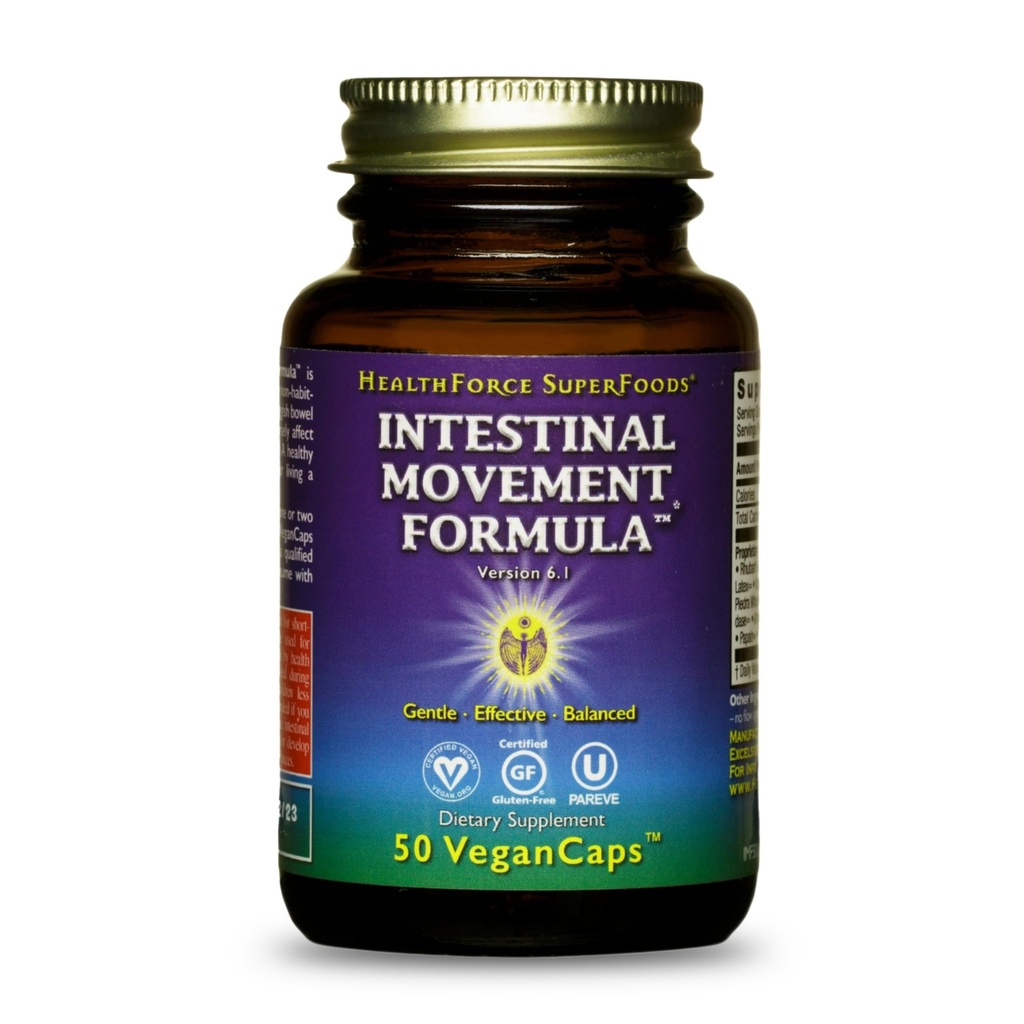 GEZONDHEIDSFORCE SUPERFOODS Intestinaal verkeer Formule - Natuurlijke Laxatieve Ondersteunt Bowel Regularity - All-Natural Digestie Supplement ter ondersteuning van constipatie - Glutenvrije & Veganistische - 50 Caps