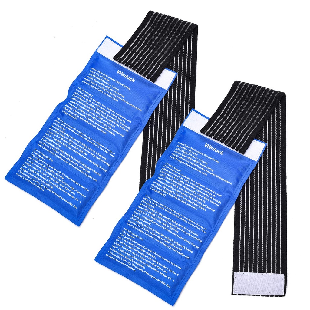 Gel Ice Cold Packs - (2-Piece Set) Zachte Herbruikbare Koud/Hot Compress, Biedt Alleviate gewrichts- en spierpijn. Flexibele therapie van verwondingen - schouder, rug, knie, nek, enkel & meer.