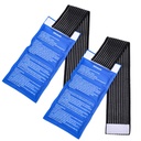 Gel Ice Cold Packs - (2-Piece Set) Zachte Herbruikbare Koud/Hot Compress, Biedt Alleviate gewrichts- en spierpijn. Flexibele therapie van verwondingen - schouder, rug, knie, nek, enkel & meer.