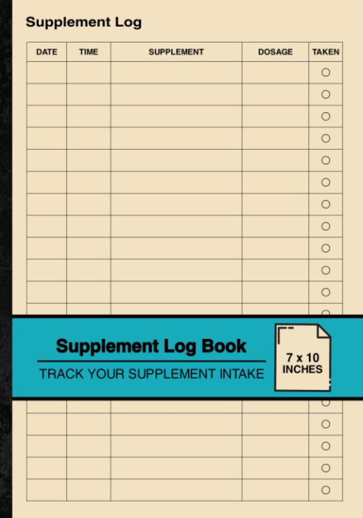 Supplement Logboek: Eenvoudig Supplement Logboek 