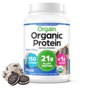 Orgain Organic Vegan Protein Powder, Cookies & Cream - 21g Plant Based Protein, 7g Prebiotic Fiber, Low Net Carb, No Lactose Ingrediënten, No Added Sugar, Non-GMO, For Shakes & Smoothies, 2.03 lb