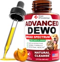 Natural Cat & Hond Intestinal Defense - Herbal Broad Spectrum Cleanser - Helpt verwijderen Parasieten & toxines - Liquid Medication Supplement voor Puppies & kittens 