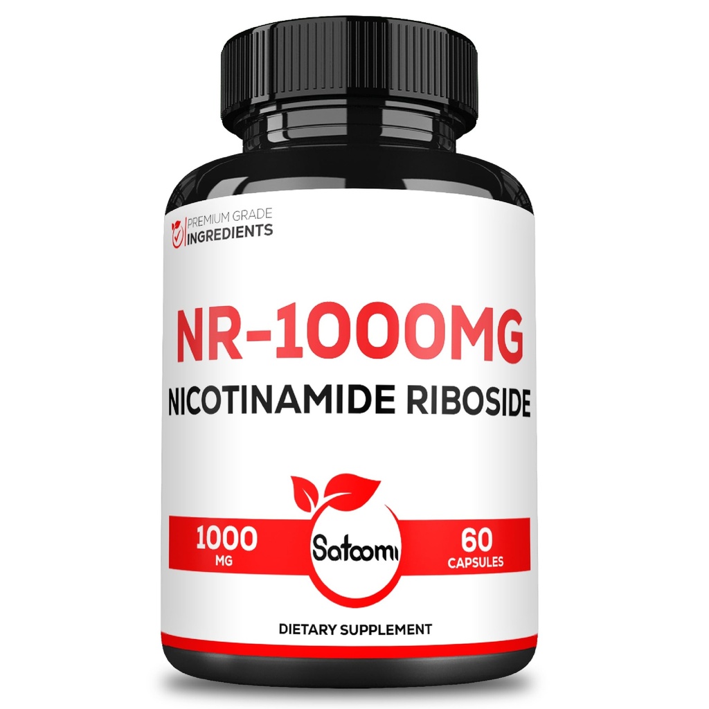 Satoomi NAD Nicotinamide Riboside - NR 1000mg Supplement - 60 Tel gedurende 30 dagen
