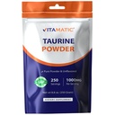 Vitamatic Pure Taurine 1000mg 250 porties - Non-GMO, Glutenvrij