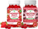 Lunakai USA Made Womens Multivitamine & Biotin Gummies Bundle 