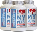 I LOVE MY PETS LLC Heart Support for Cats - CAT Immune Support - Booster - Healthy Supplement - cat Immune System - 180 Treats (3 flessen)