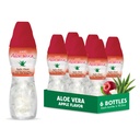 Aloë vera sap (Apple smaak) met grotere brokken pure aloë pulp (6 Packs) Plantensap geweldig voor hydratatie en bevat grote aloë pulp. Het is gezond voor volwassenen en kinderen