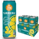 ZYN Kurkuma Wellness Drink (6 Pack), Citroen Ginger Gearomatiseerde Kurkuma Curcumin Drink met zwarte peper, Geen toegevoegde suiker, Low Carb & Low Calorie Drink, Clean Alternatief