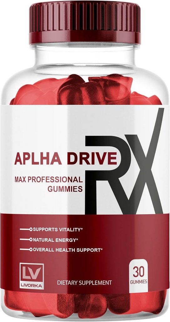 LIVORKA Alpha DriveRX Gummies, Alpha DriveRX Geavanceerde Formule, Alpha DriveRX Gummy, Alpha DriveRX, Alpha DriveRX Pillen Capsules 30 Gummies voor 1 maand
