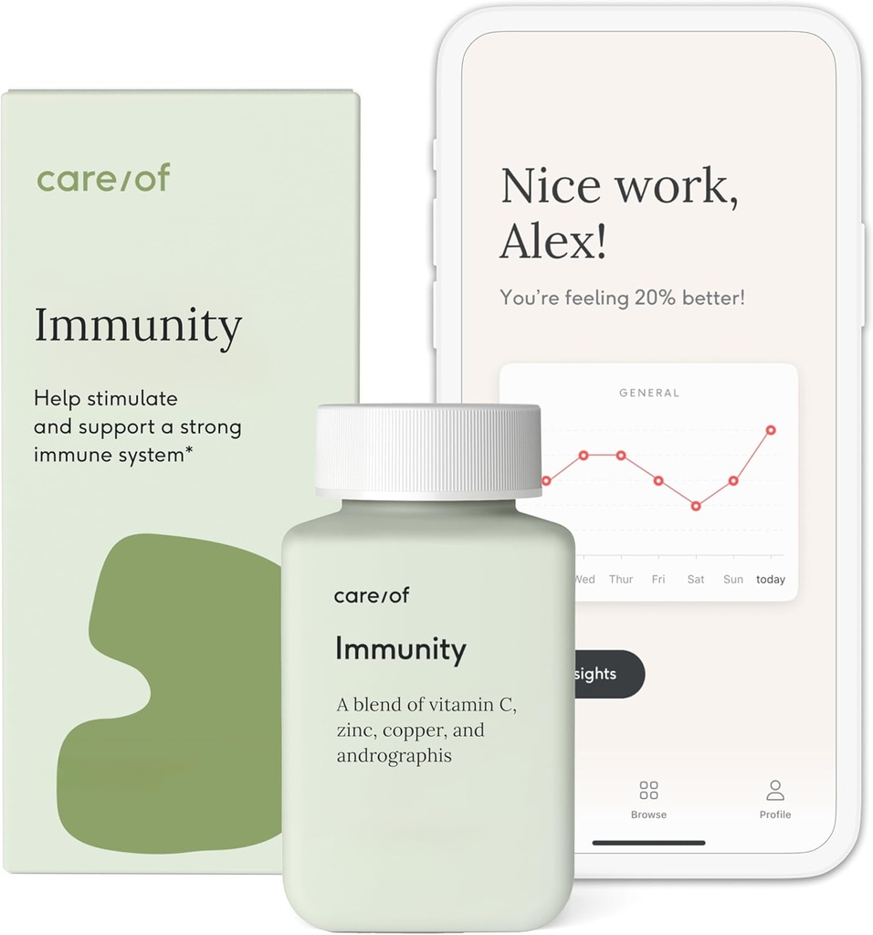 Care/of Immuun Ondersteuning Supplement - Immuniteit Vitaminen en Vitamine Immuun Ondersteuning voor Volwassenen, C.L.E.A.N Non-GMO Immuniteit Supplement voor Immuun Verdediging en Immuun Ondersteuning- 30 Immuun Vitaminen