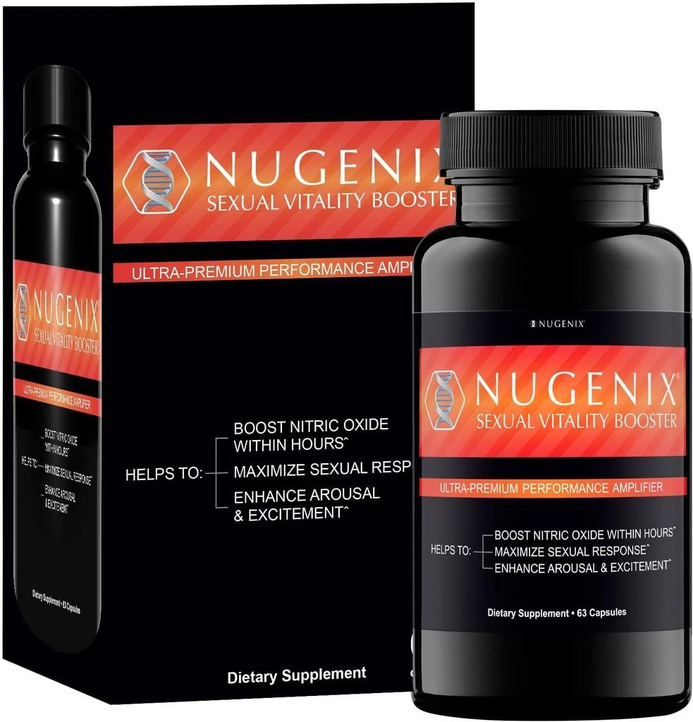 Nugenix Sexual Vitality Booster - Ultra Premium Performance Versterker voor mannen - Nitric Oxide Supplement, 63 Capsules