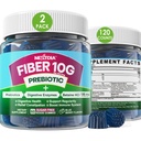Vezel Gummies voor volwassenen, Suikervrij 10g Prebiotic Fiber Supplement met spijsverteringsenzymen, Probiotica & 100mg Betaine voor spijsverterings- & Gut Health en Regulate Bowel Movement, Vegan, Gelatine Free,120ct
