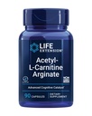 Life Extension Acetyl-L-Carnitine Arginaat, geavanceerde hersenen & zenuwgezondheid, Cellular Energy Support, Glutenvrije, niet-GMO, 90 capsules