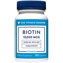 De vitamine Shoppe Biotin 1000MCG, Nutriënt Metabolisme Ondersteuning voor gezond levendig haar, gezonde huid en sterke nagels, energieproductie (120 capsules)