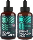 WILD BRANDSTOF Marine Liquid Collageen en Liquid Collageen met Biotin Enhanced Collageen Bundle