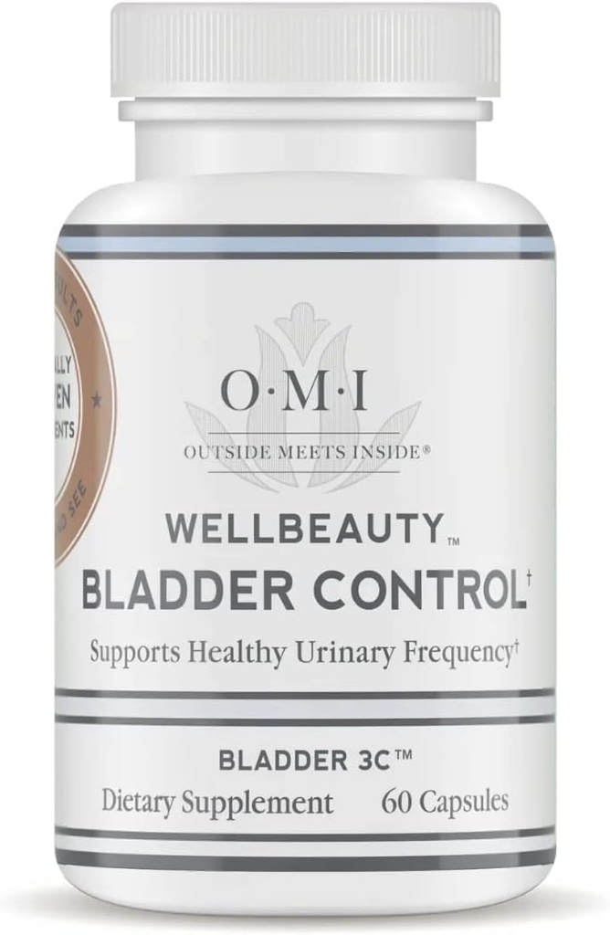 OMI WellBeauty Bladder Control, klinisch bewezen om te ondersteunen urinefrequentie, verminderen badkamer bezoeken, 60 Veggie Capsules