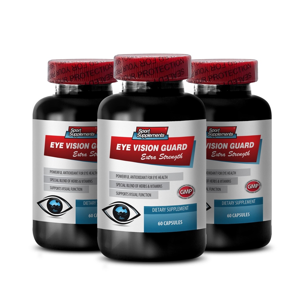 Eye Formula Lutein & zeaxanthine - Eye Vision Guard - Extra sterkte, Bilberry Supplement, Oogvitaminen voor Vision, Bilberry Extract voor Ogen, Vision Support Pillen, Lutein met Blauwe bosbes, 3B 180 Caps