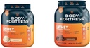 Body Fortress 100% Wei, Premium Proteïne Poeder, Vanille, 1,74lbs (Verpakking mei Vary) & 100% Wei, Premium Proteïne Poeder, Chocolade, 1,78lbs (Verpakking mei Vary)