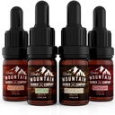 Rocky Mountain Barber Company Beard Oil Sample Size Pack - 4 Unieke Baard Olie Variaties (0.17 oz elk) - Cedarwood, Sandalwood, Bamboe & Unscented 