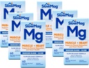 Slow Mag Magnesiumchloride en Calcium, elk 60 tabletten (waarde verpakking van 6)