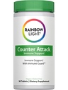 Rainbow Light Counter Attack Immune Support, Dietary Supplement biedt Immune Support, met vitamine C, zink en 3 doelgerichte kruiden Blends, veganistisch en glutenvrij, 90 Tellen