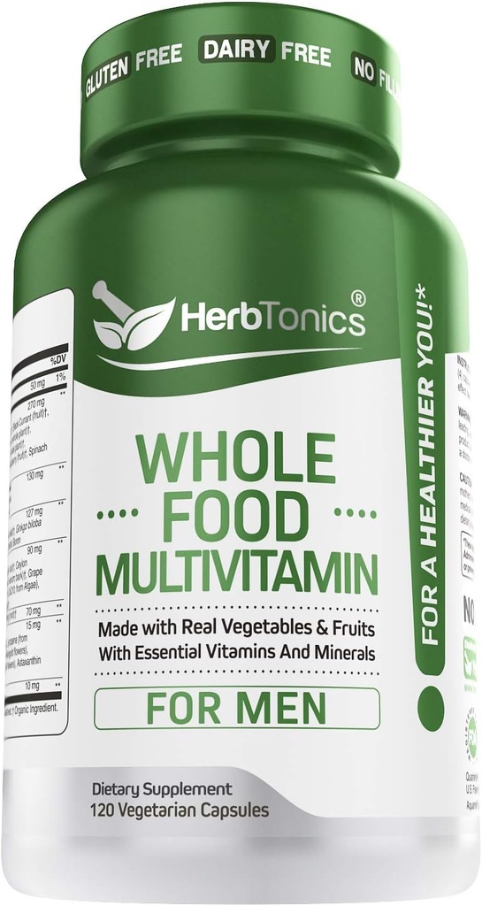 Whole Food Multivitamine for Women & Men with Superfoods from Whole Food Markets 