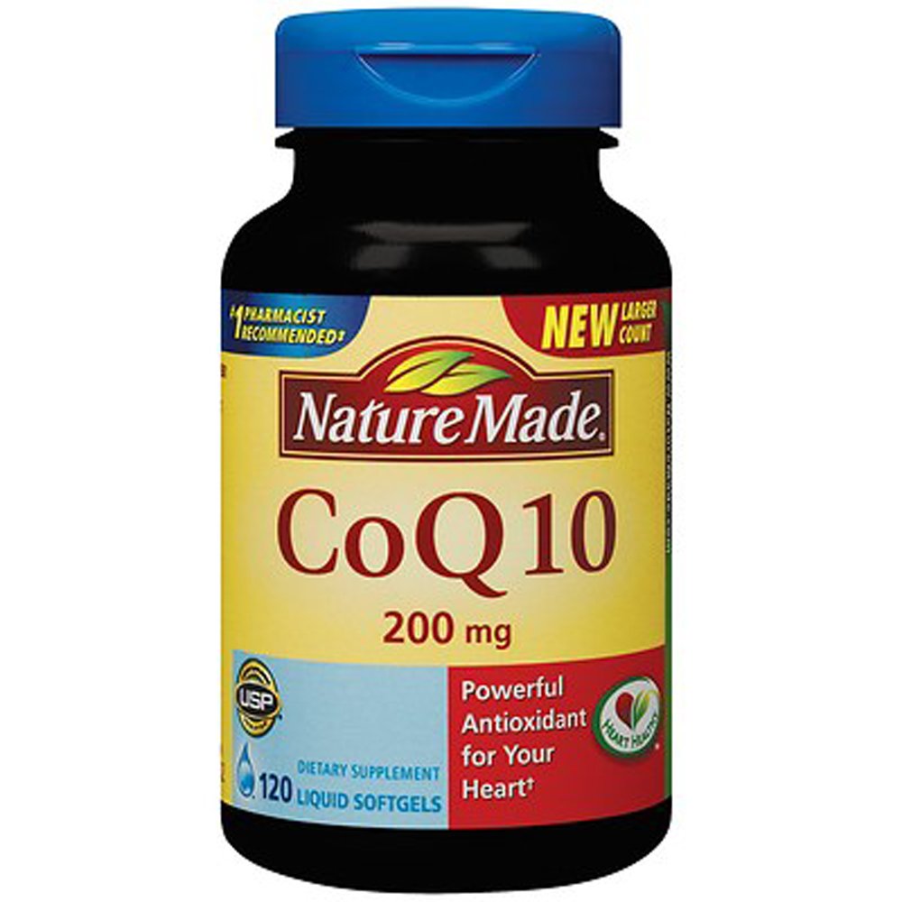 Nature Made CoQ10 Natuurlijk oranje 200 mg - Dieetsupplement 120 Softgels