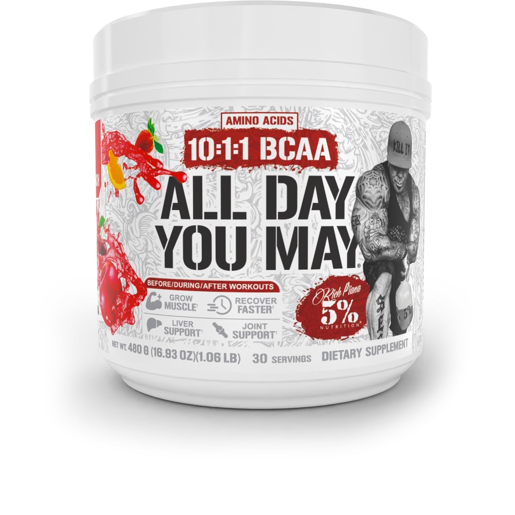 5% Voeding Rijke Piana AllDayYouMay BCAA Powder 