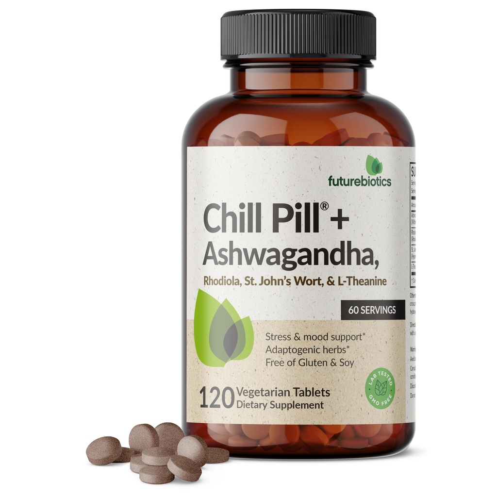 Futurebiotics Chill Pill + Ashwagandha, Rhodiola, St. John