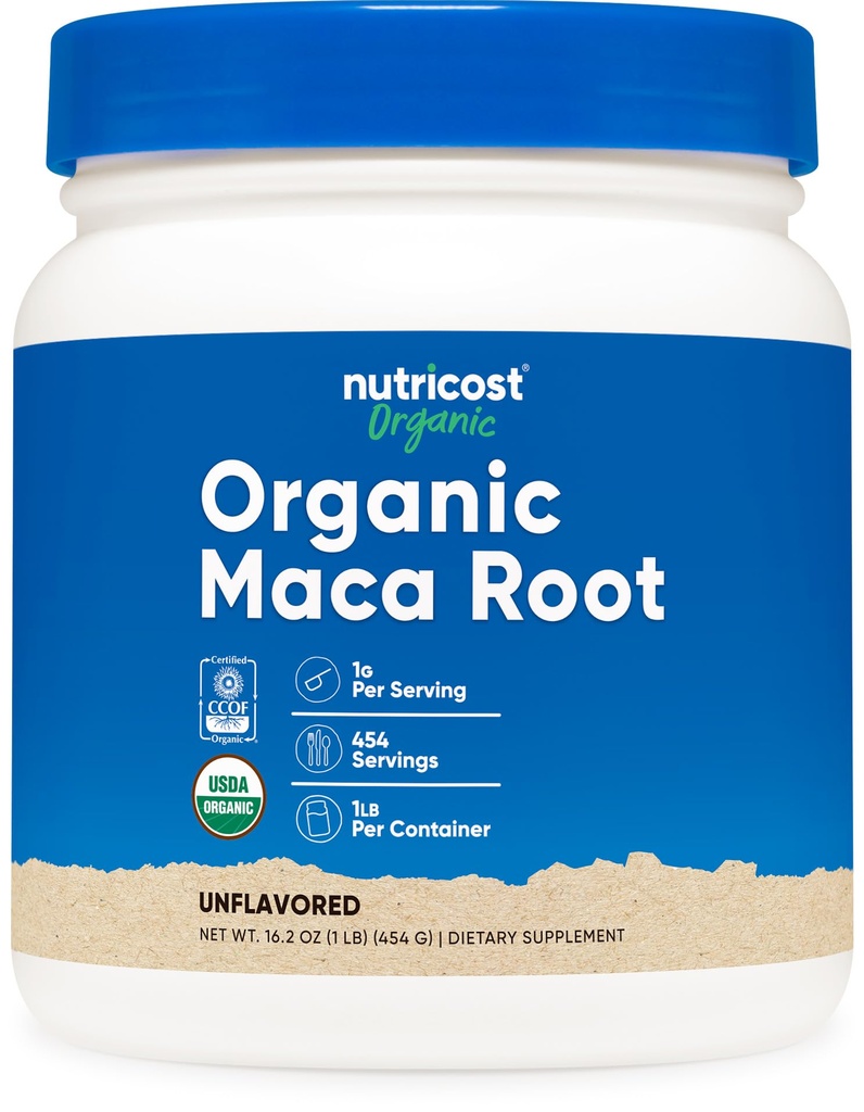 Nutricost Biologische Maca Wortelpoeder (1 LB)