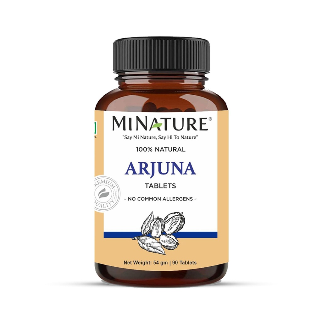 Arjuna Tabletten by mi Nature -90 Tabletten, 1000mg 