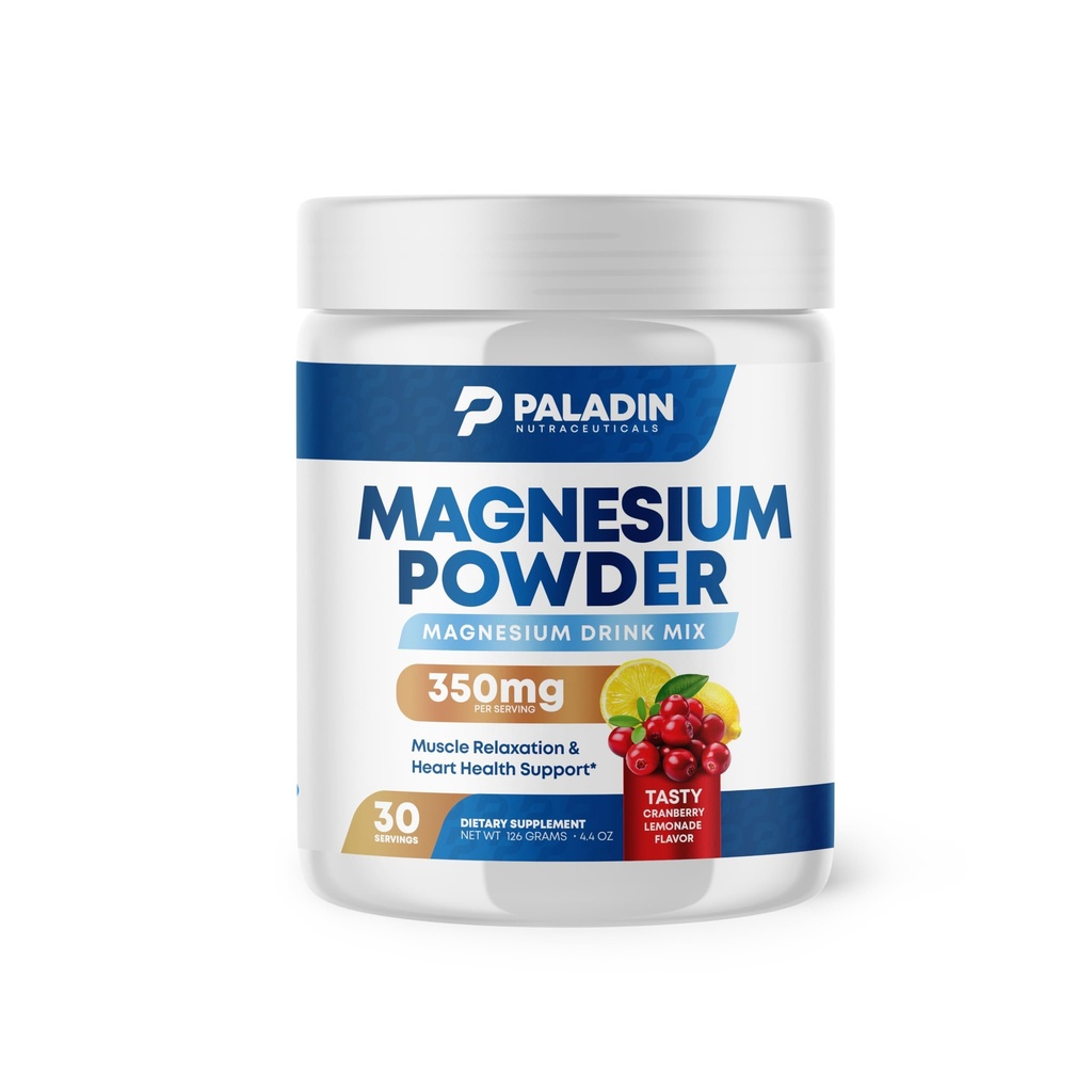 Magnesiumpoeder - Antistress Drinkmix voor Kalm & Regularity - Magnesium Citrate Supplement - Ontspanning, spier- en hartondersteuning - Cranberry Limonade smaak - 30 porties