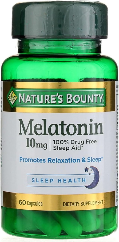 Nature's Bounty Melatonine 10mg Capsules 60 ea (verpakking van 2)