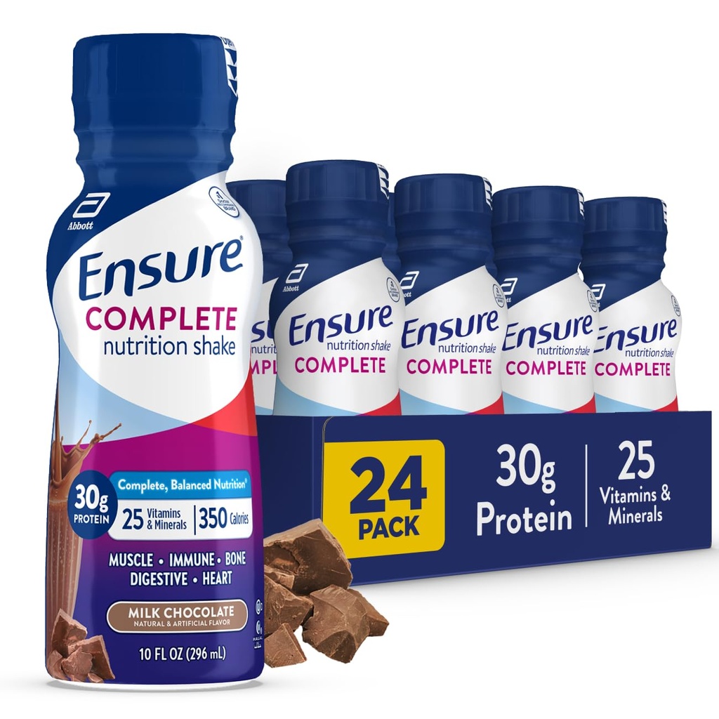 Zorg ervoor dat VOLLE Melk Chocolade Voeding Schudden, Compleet, Balanced Maaltijd Vervanging, Klaar om te drinken, 30g eiwit, 25 vitamines & mineralen, 10 fl oz
