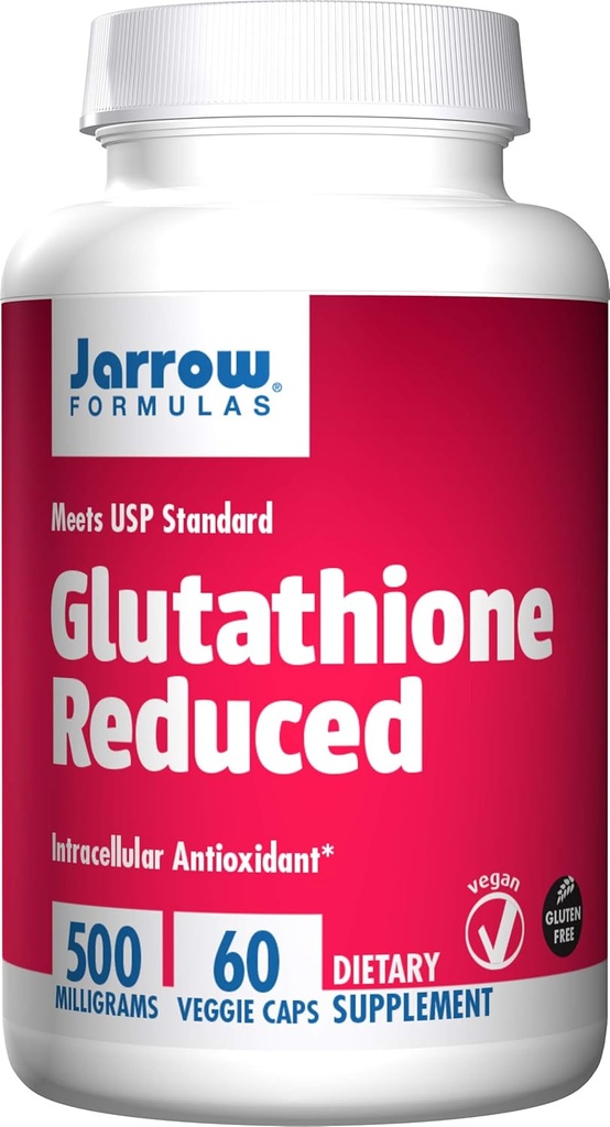 Jarrow Formules Verminderde Glutathion, Ondersteunt Lever Gezondheid, 500 mg, 60 Veggie Capsules