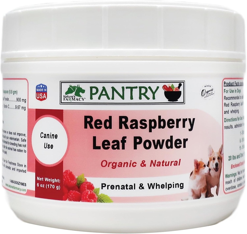 Hondzymen Biologische Rode Raspberry Bladpoeder (6 Ounce)
